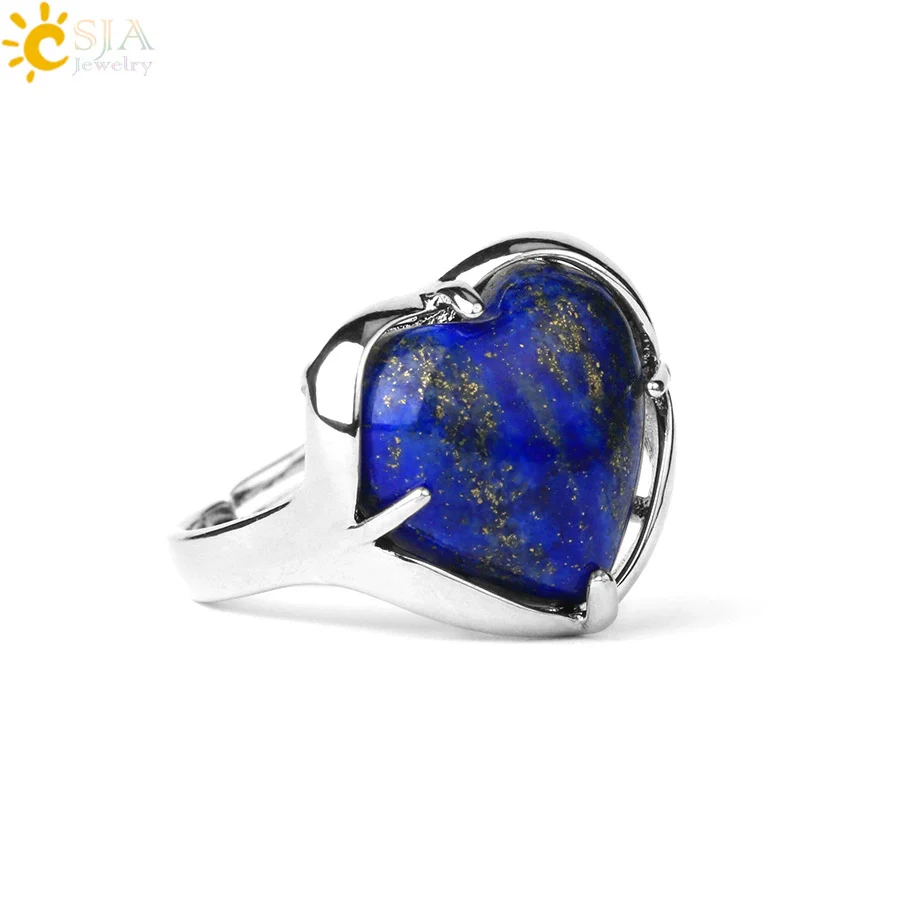 Heartshaped Crystal Plated Unisex Ring Jewelry - Image 13