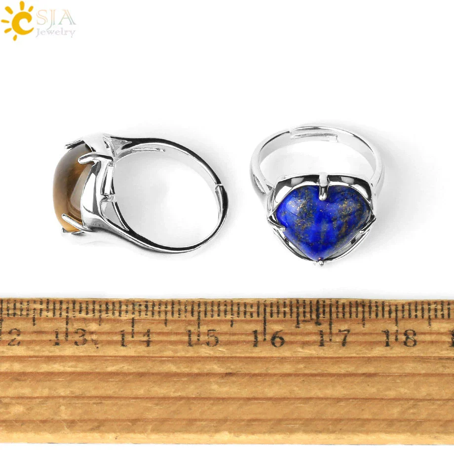 Heartshaped Crystal Plated Unisex Ring Jewelry - Image 5