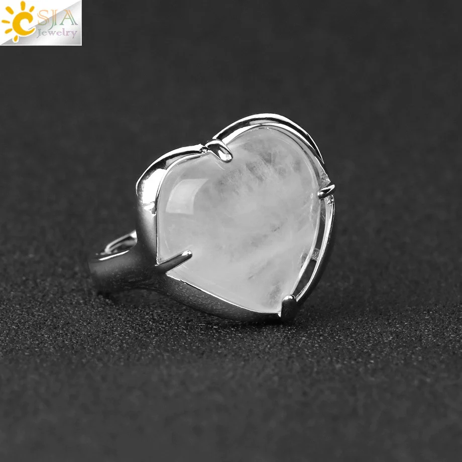 Heartshaped Crystal Plated Unisex Ring Jewelry - Image 6