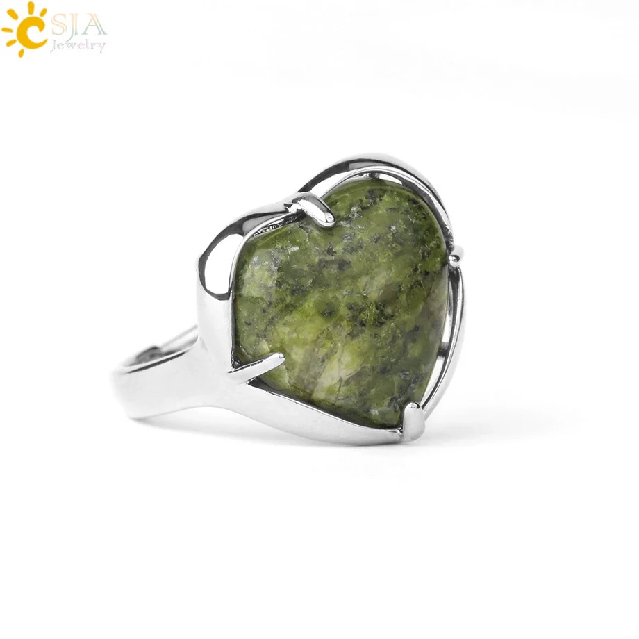 Heartshaped Crystal Plated Unisex Ring Jewelry - Image 7