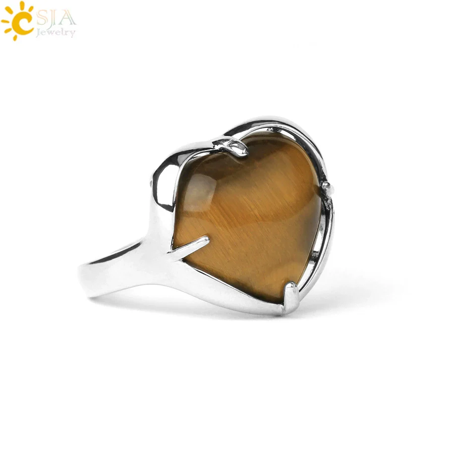 Heartshaped Crystal Plated Unisex Ring Jewelry - Image 9