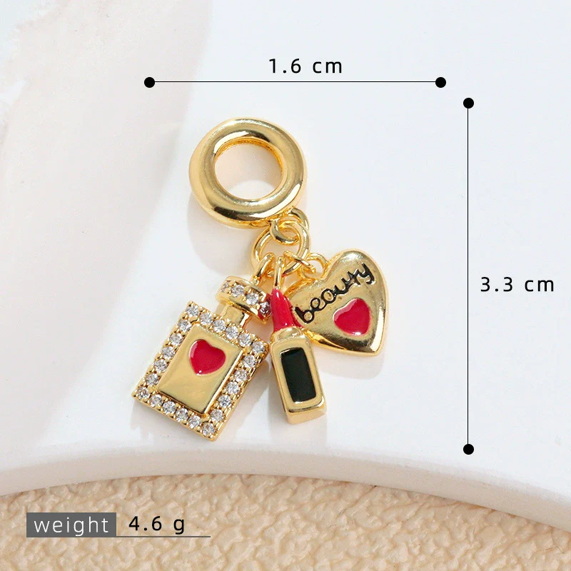 High Heels Multiaccessory Pendant Copper Geometric Electroplating Design - Image 6