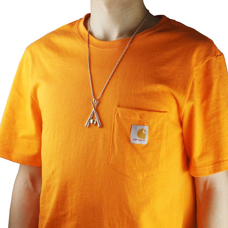 Hip Hop Baseball Bat Style Alloy Geometric Goldplated Men's Necklace - Image 4