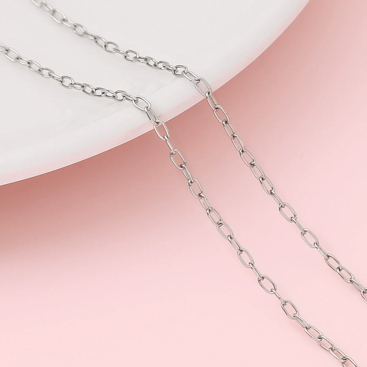 Hip Hop Stainless Steel Y2k Ancient Silver Diy Handmade Jewelry Chain Bracelet Necklace Accessories - Image 22