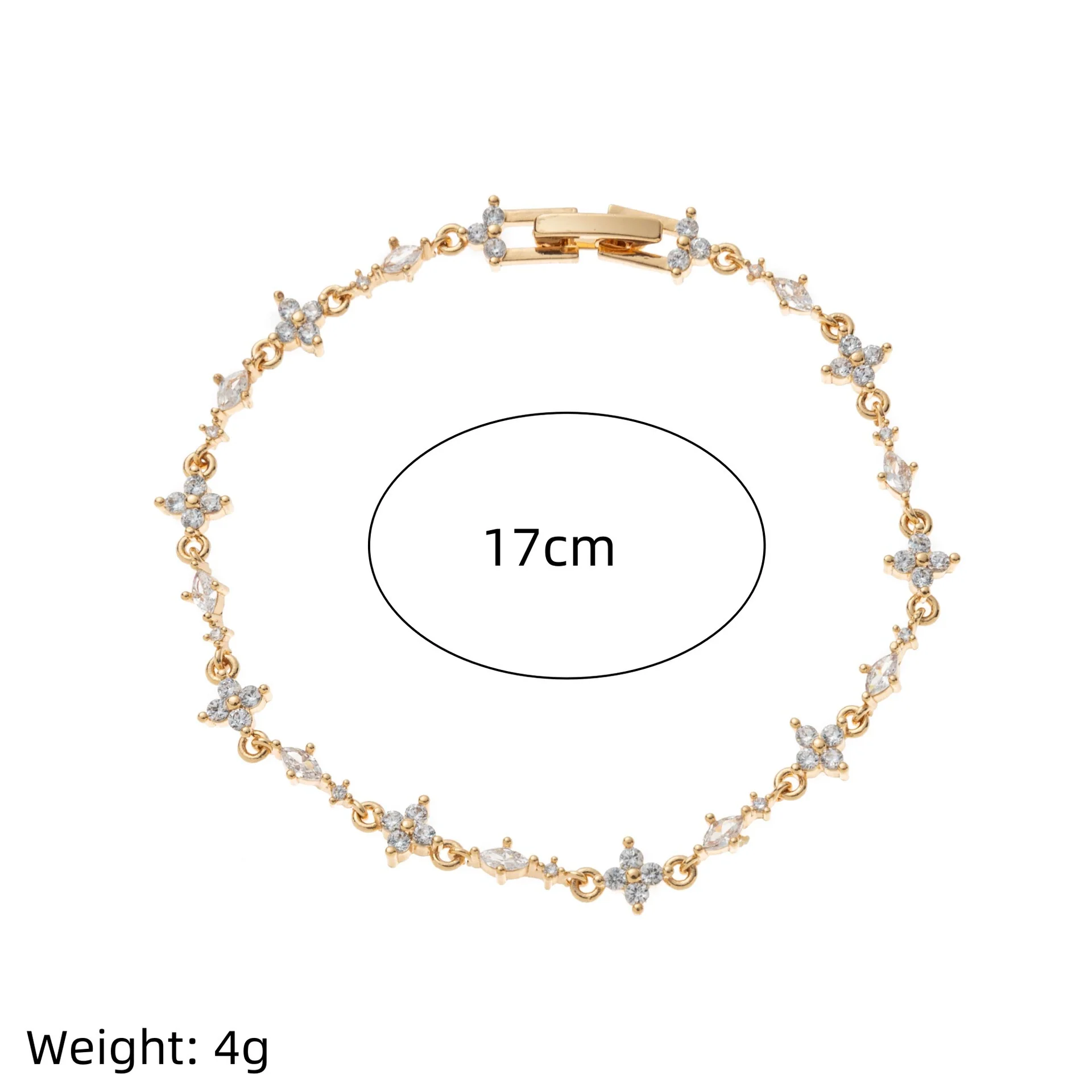 Ins Style Cute Sweet Heart Zircon Butterfly Diamond Bracelet For Women Made Of Copper And Plastic - Image 22