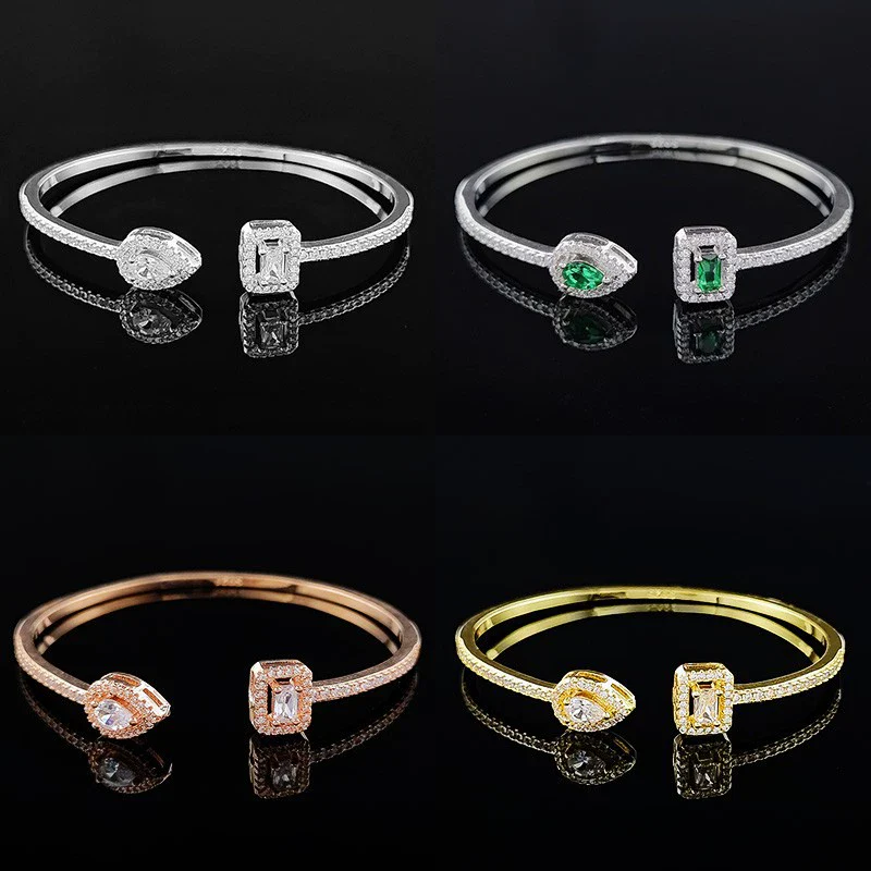 Irregular Adjustable Bracelet Copper Geometric Electroplating Design