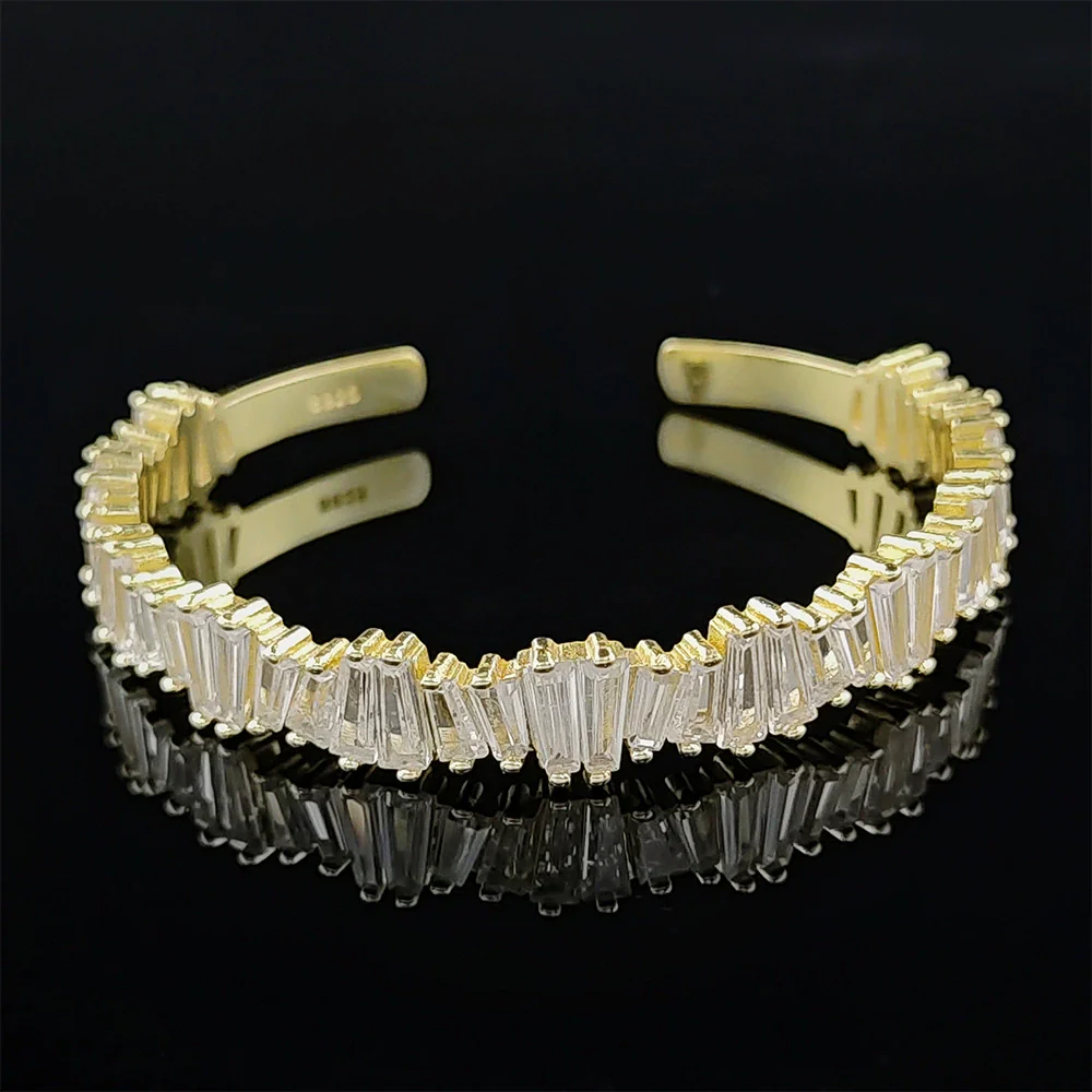 Irregular Adjustable Bracelet Copper Geometric Electroplating Design - Image 29
