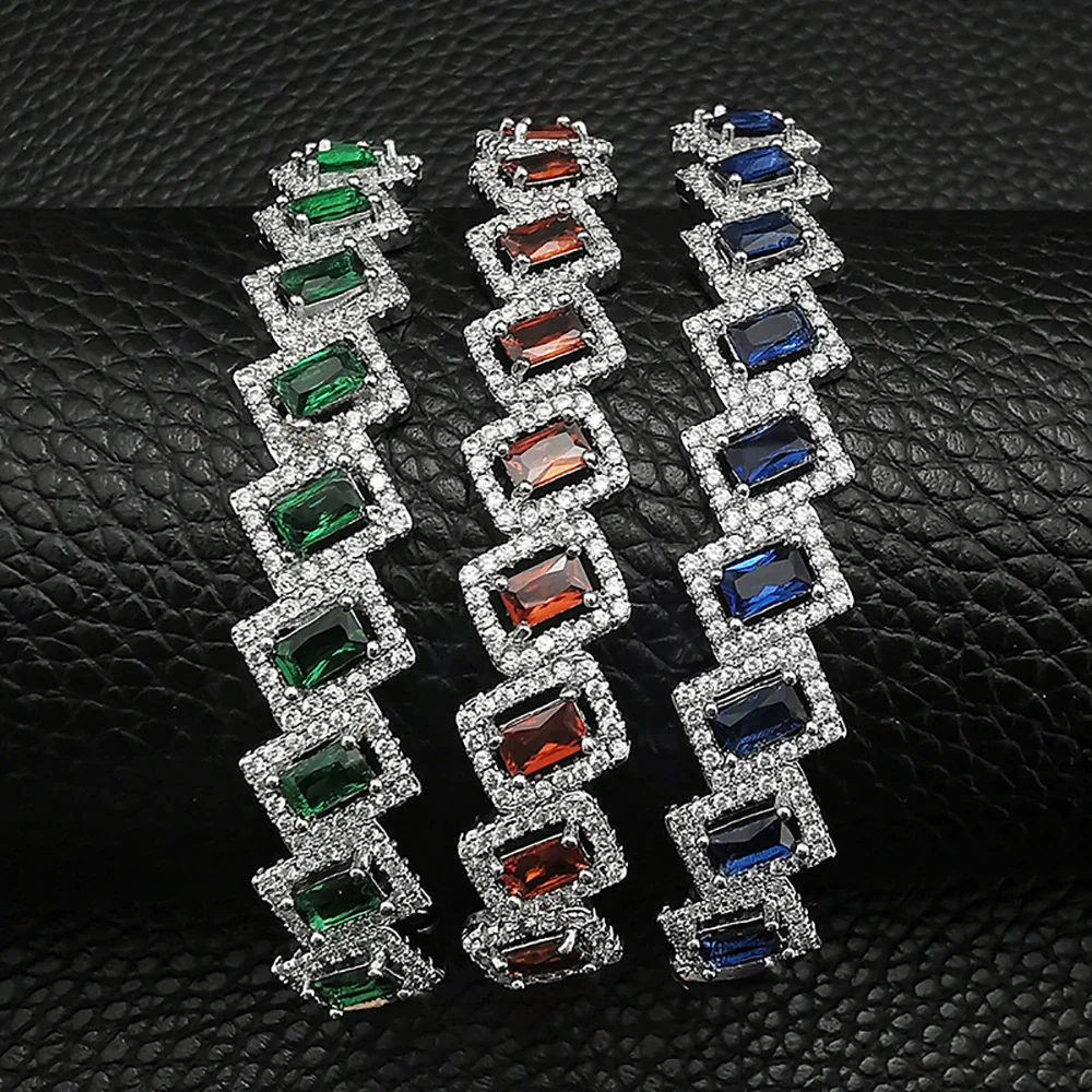 Irregular Adjustable Bracelet Copper Geometric Electroplating Design - Image 4