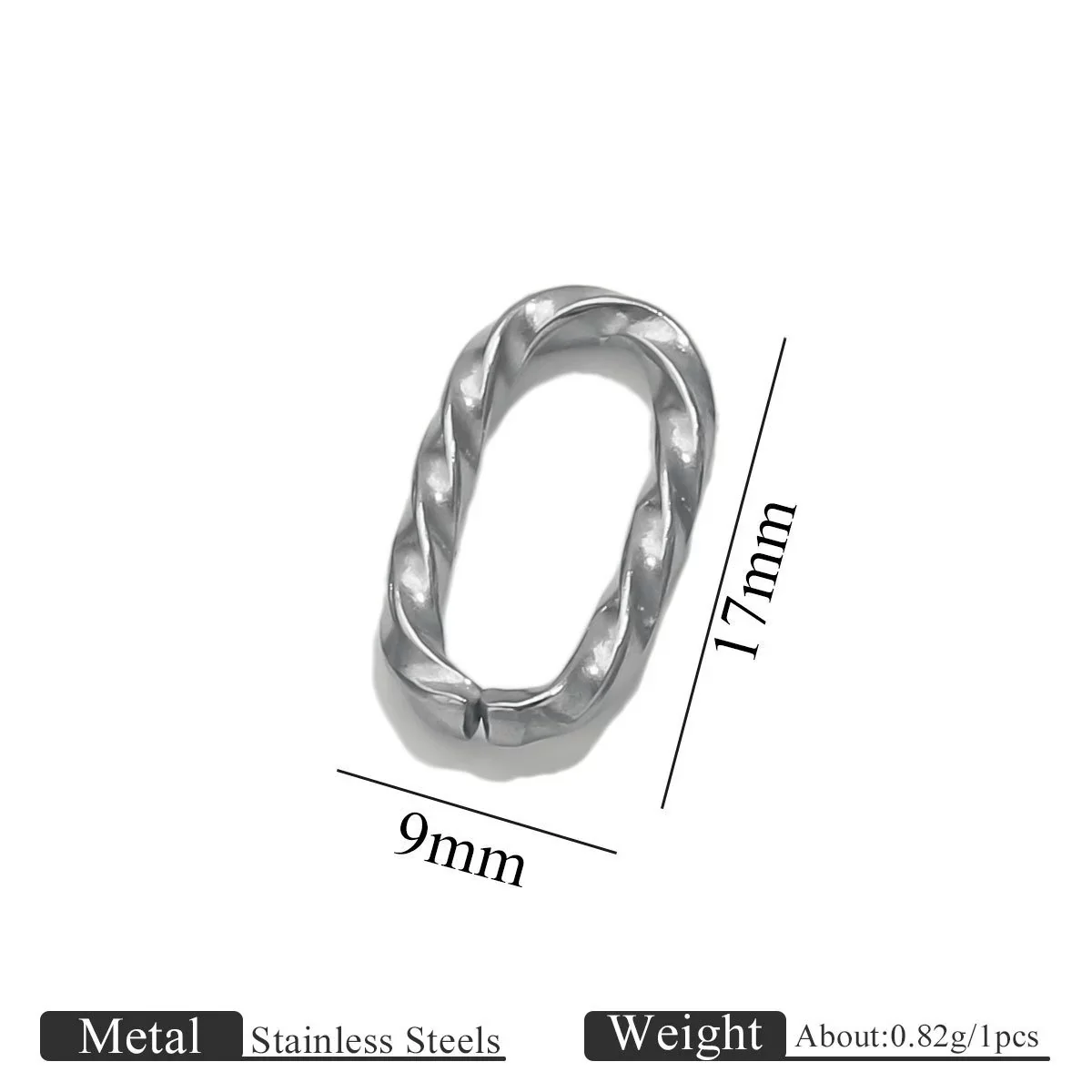 Jewelry Accessories Bracelet Necklace Connecting Buckle Geometric Oval Chain Titanium Steel Goldplated Stainless Steel Electroplated Totem Minimalist - Image 14