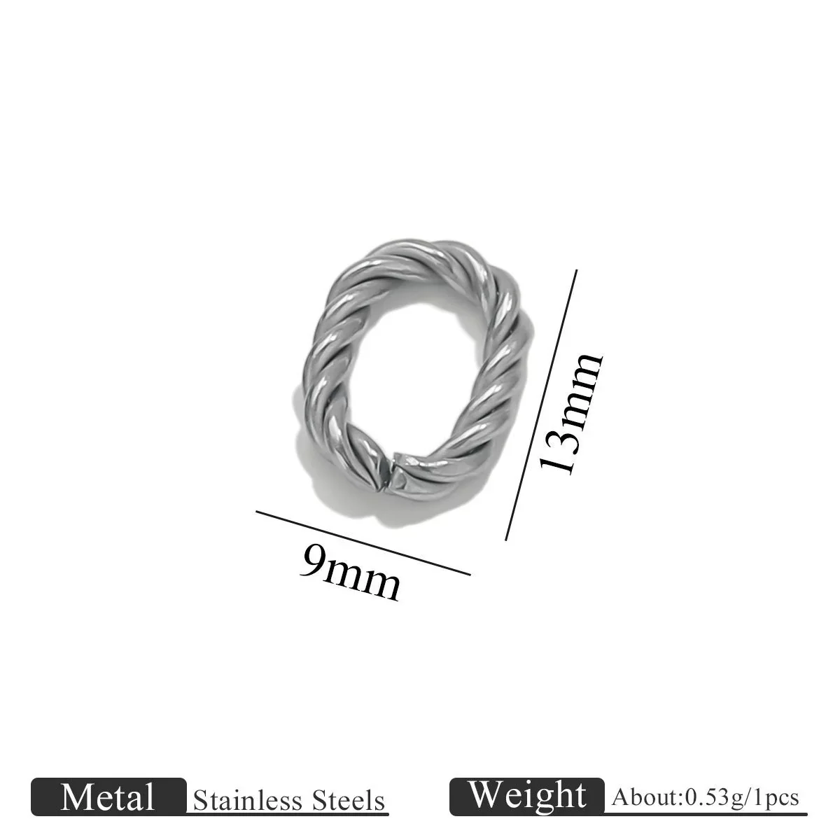 Jewelry Accessories Bracelet Necklace Connecting Buckle Geometric Oval Chain Titanium Steel Goldplated Stainless Steel Electroplated Totem Minimalist - Image 16