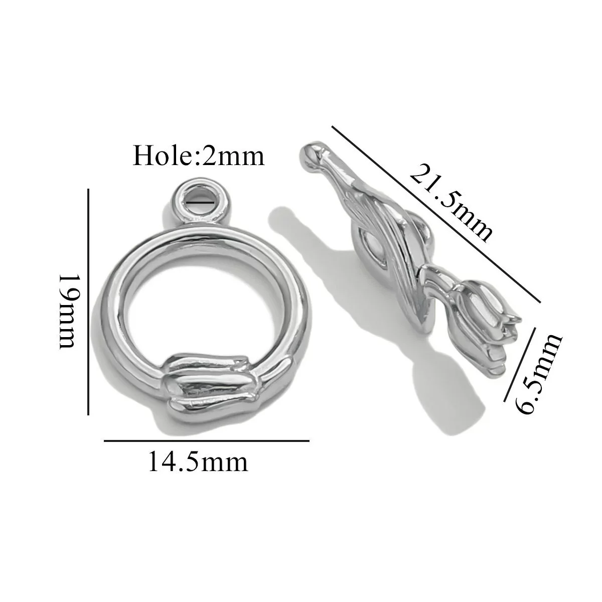 Jewelry Accessories Connection Buckle Stainless Steel Electroplating Gold Finishing - Image 12