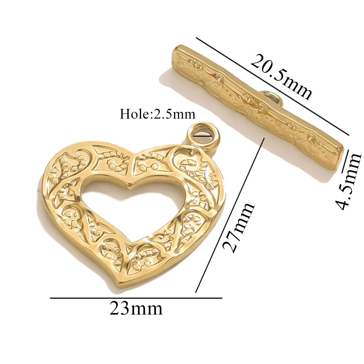 Jewelry Accessories Connection Buckle Stainless Steel Electroplating Gold Finishing - Image 18