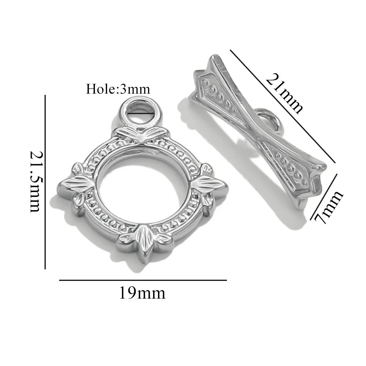 Jewelry Accessories Connection Buckle Stainless Steel Electroplating Gold Finishing - Image 9