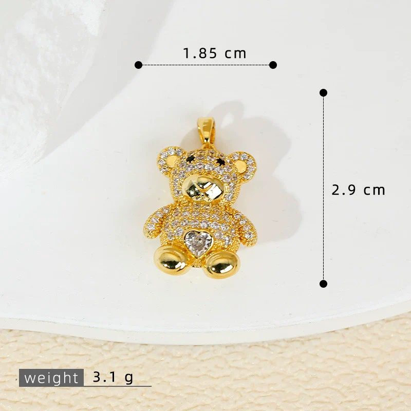 Jewelry Accessories Copper Animal Pendant Necklace Earrings Bracelet With Cartoon Style And Electroplating Treatment - Image 11