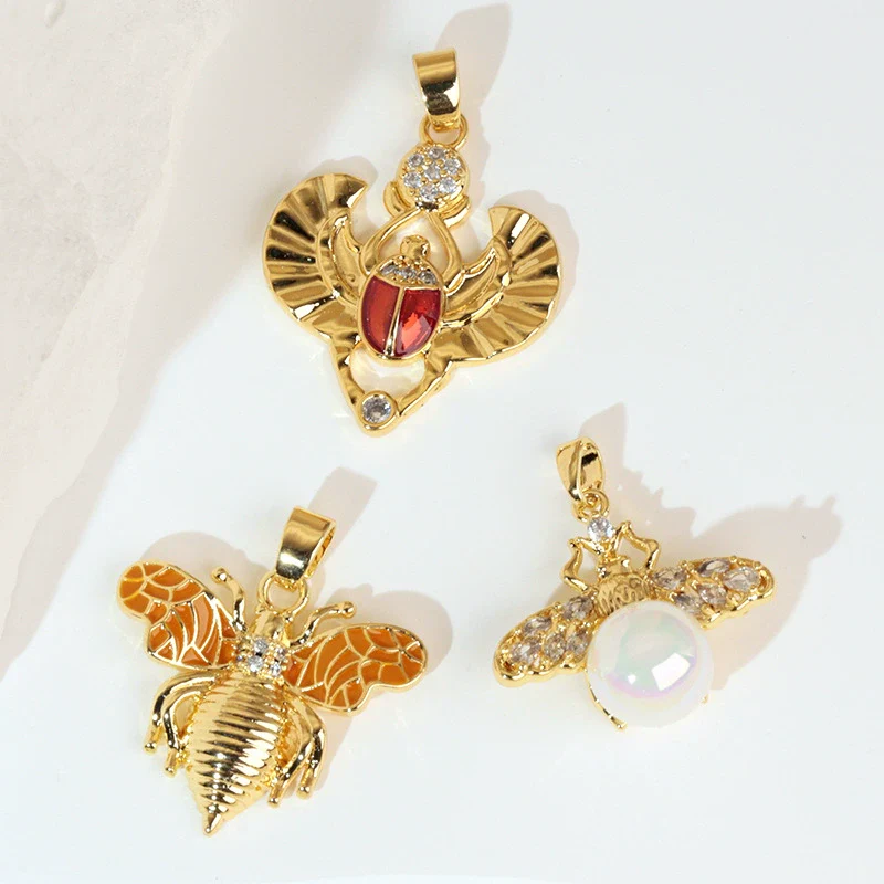 Jewelry Accessories Copper Animal Zodiac Cartoon Style Electroplating Pendant Necklace Earrings Bracelet Diy Material - Image 3