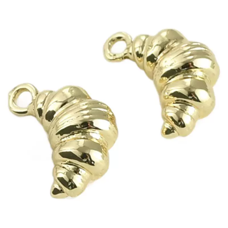 Jewelry Accessories Copper Croissant Pendant Electroplated - Image 5