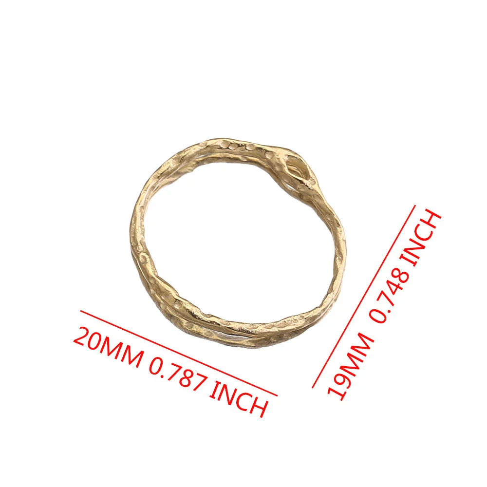 Jewelry Accessories Earrings Stainless Steel Geometric Hollow Frame Gold Electroplated Diy Handmade Pendant - Image 7