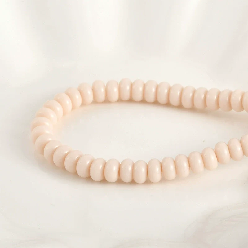 Jewelry Accessories Glass Glazed Pearlescent Flat Beads For Diy Bracelet Necklace - Image 7