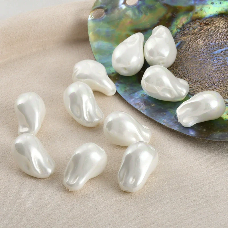 Jewelry Accessories Materials Glass Glazed Imitation Baroque Pearls Irregular Specialshaped Electroplated Beads For Earrings Necklace Bracelet - Image 12