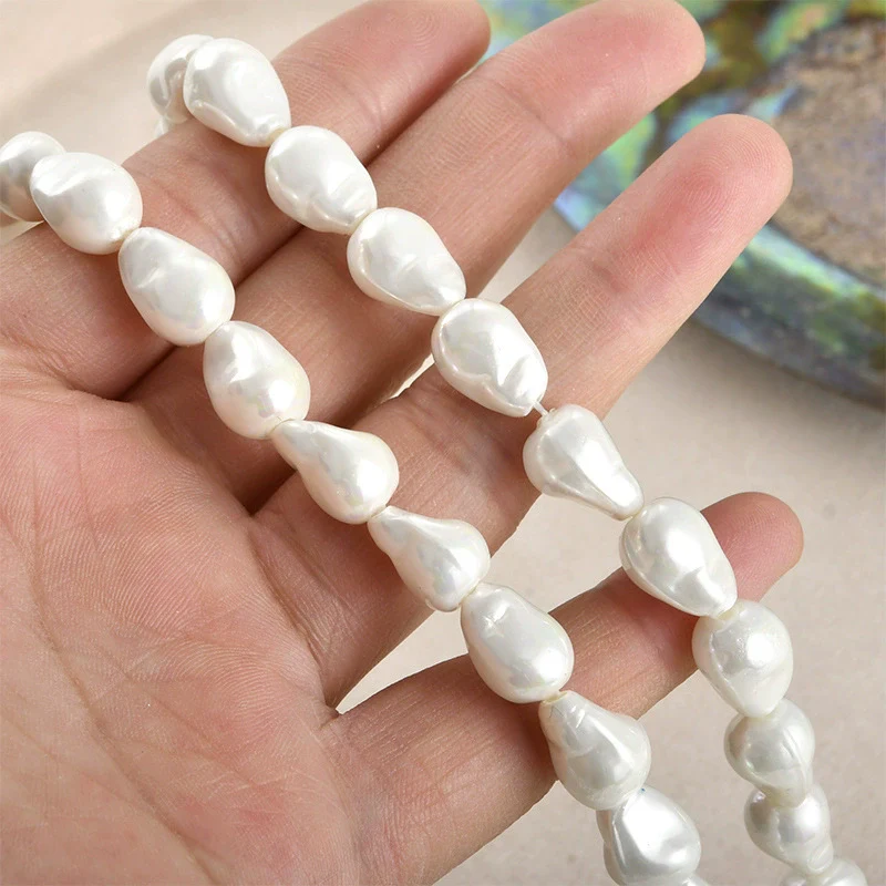 Jewelry Accessories Materials Glass Glazed Imitation Baroque Pearls Irregular Specialshaped Electroplated Beads For Earrings Necklace Bracelet - Image 6