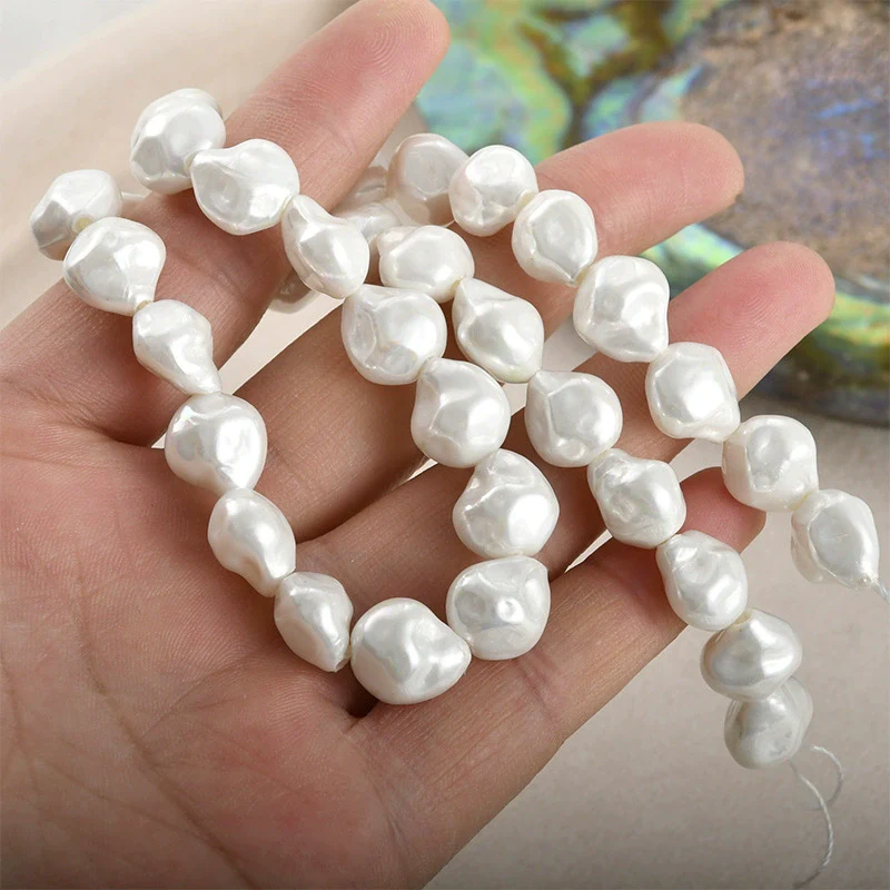 Jewelry Accessories Materials Glass Glazed Imitation Baroque Pearls Irregular Specialshaped Electroplated Beads For Earrings Necklace Bracelet - Image 7