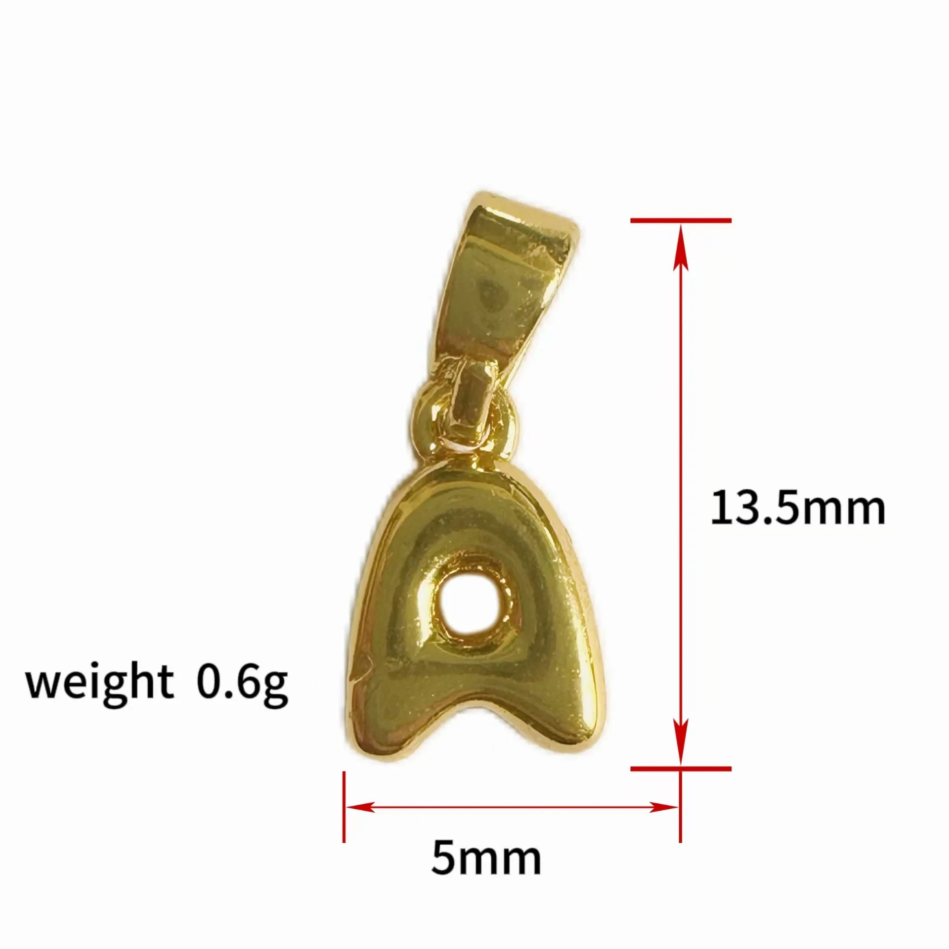 Jewelry Accessories Mini Necklace Pendant English Letter Bubble Stainless Steel Electroplated - Image 4