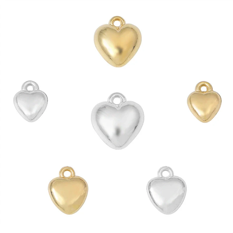 Jewelry Accessories Peach Heart Pendant Plastic Resin Electroplated Handmade Diy - Image 5