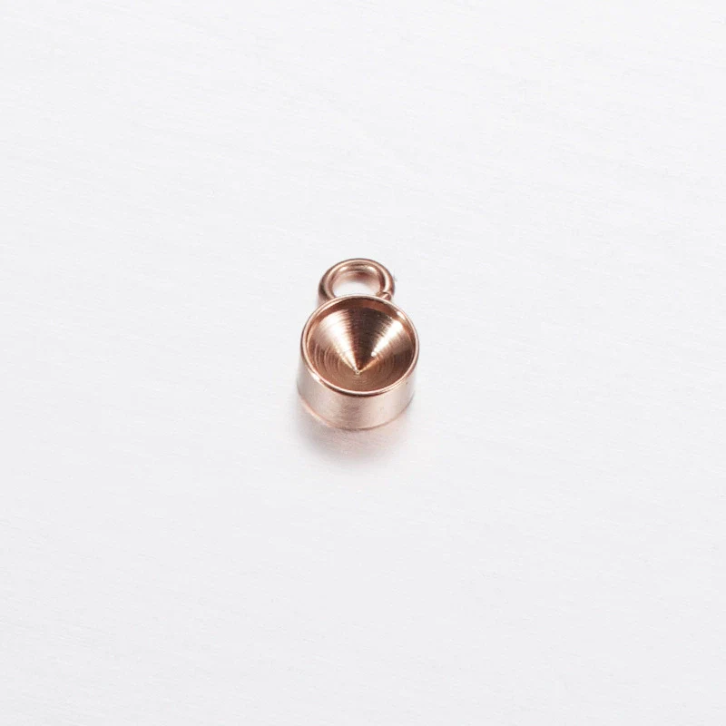 Jewelry Accessories Polished Round Base Stainless Steel Birth Stone Titanium Steel Electroplated - Image 11