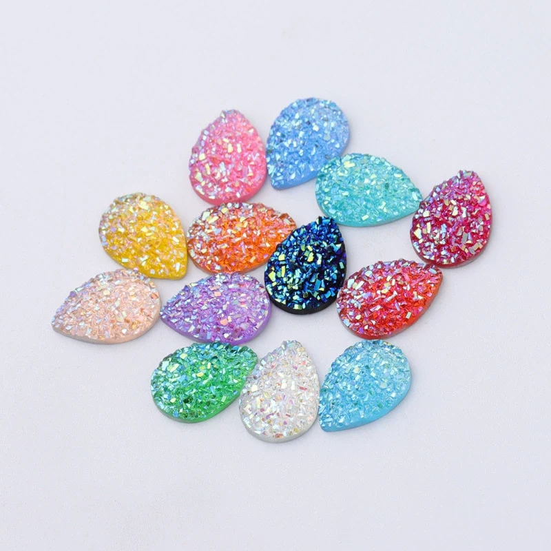 Jewelry Accessories Resin Plastic Earrings With Water Droplets Crystal Cluster Star Design - Image 3
