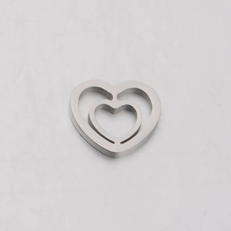 Jewelry Accessories Stainless Steel Braided Cut Out Heart Star Peach Heart Fivepointed Star Fine Polishing - Image 4