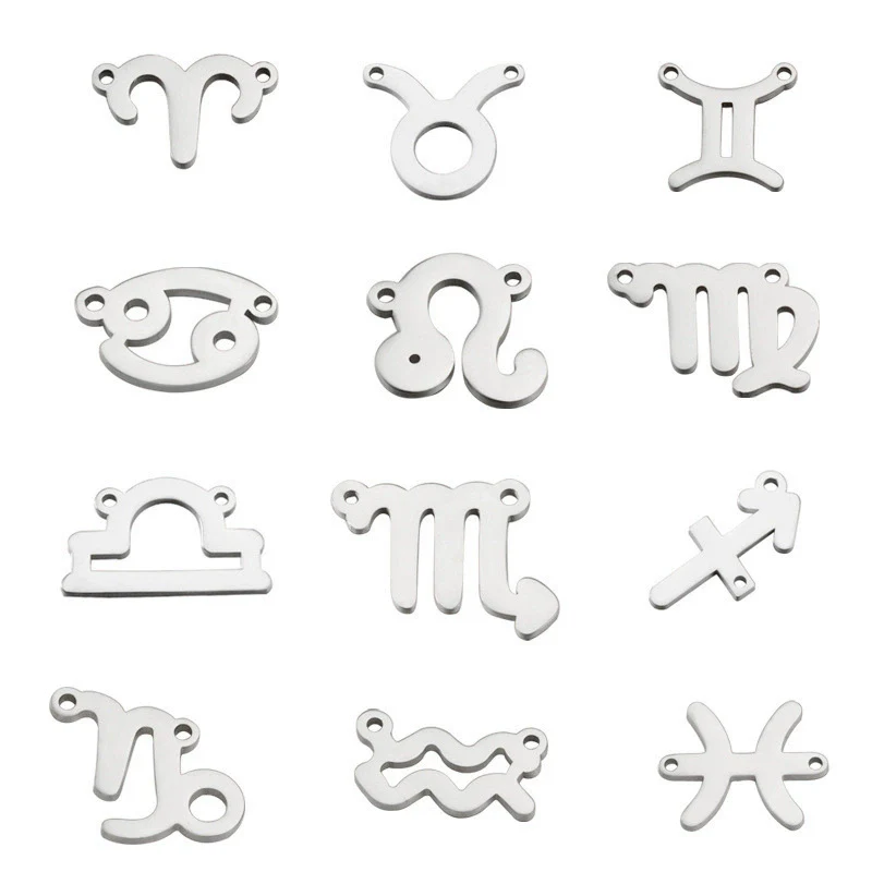 Jewelry Accessories Stainless Steel Constellation Pendant Electroplated Connector - Image 6