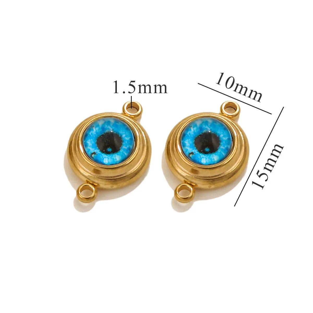 Jewelry Accessories Stainless Steel Electroplated Acrylic Eye Pendant With Round Heart Fivepointed Star Shapes - Image 7