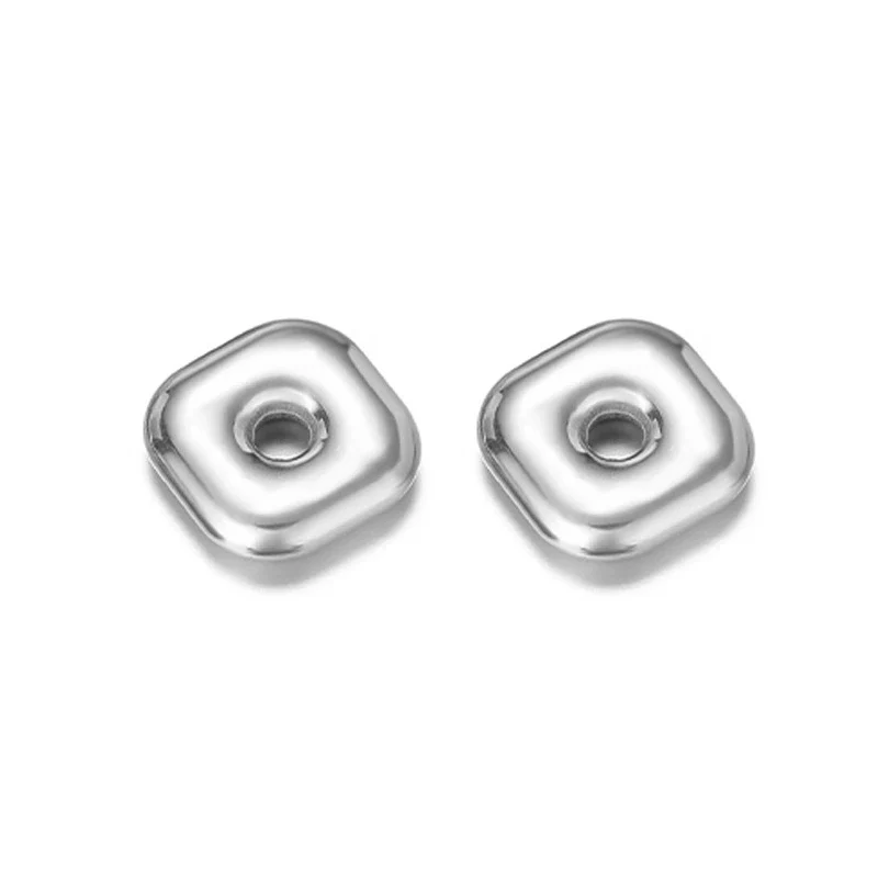 Jewelry Accessories Stainless Steel Flowers Geometric Fivepointed Star Square Gasket Beads Electroplated Pendant For Necklace Bracelet - Image 20