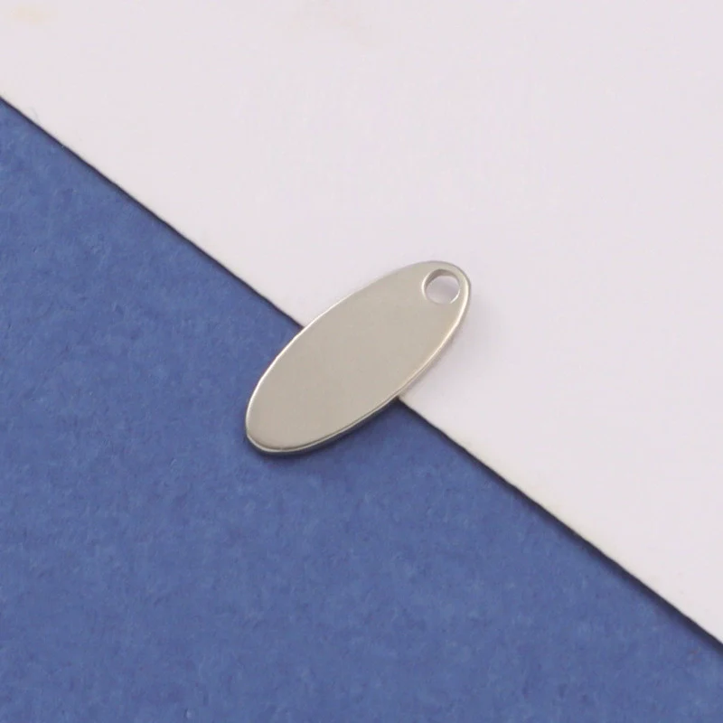 Jewelry Accessories Stainless Steel Glossy Oval Tail Pendant Diecasting - Image 5