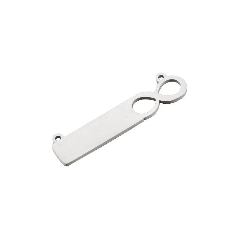 Jewelry Accessories Stainless Steel Infinite Laser Pendant Electroplated - Image 5