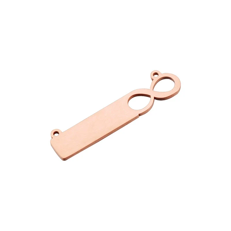 Jewelry Accessories Stainless Steel Infinite Laser Pendant Electroplated - Image 8