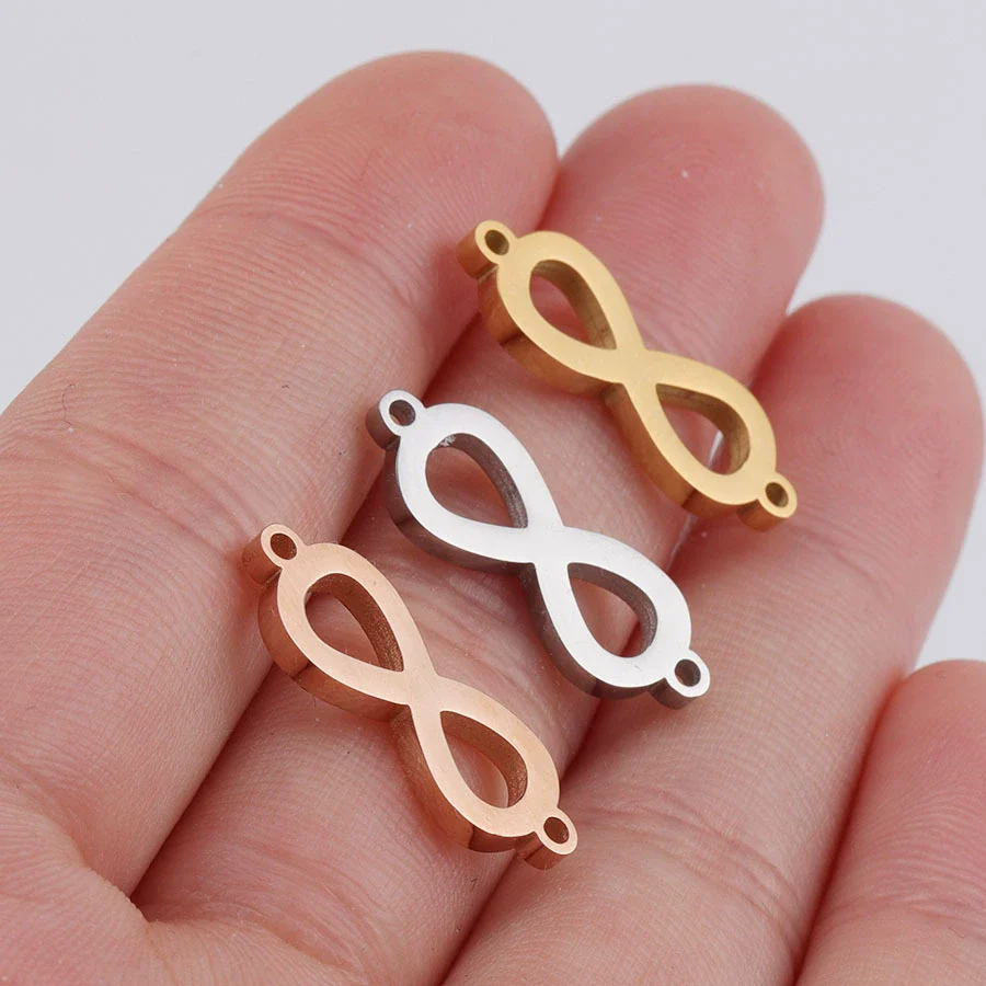 Jewelry Accessories Stainless Steel Infinity 8 Shaped Pendant With Fine Polishing - Image 3