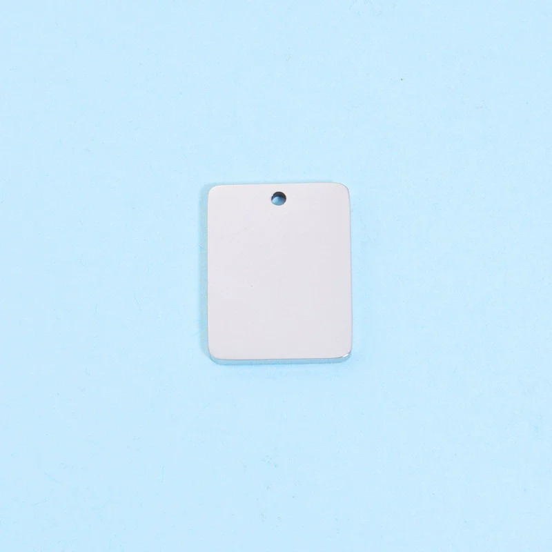Jewelry Accessories Stainless Steel Rectangular Square Pendant Mirror Polished - Image 6