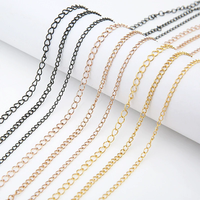 Jewelry Accessories Stainless Steel Rose Gold Electroplated Extension Chain And Tail Chain For Necklace And Bracelet - Image 3