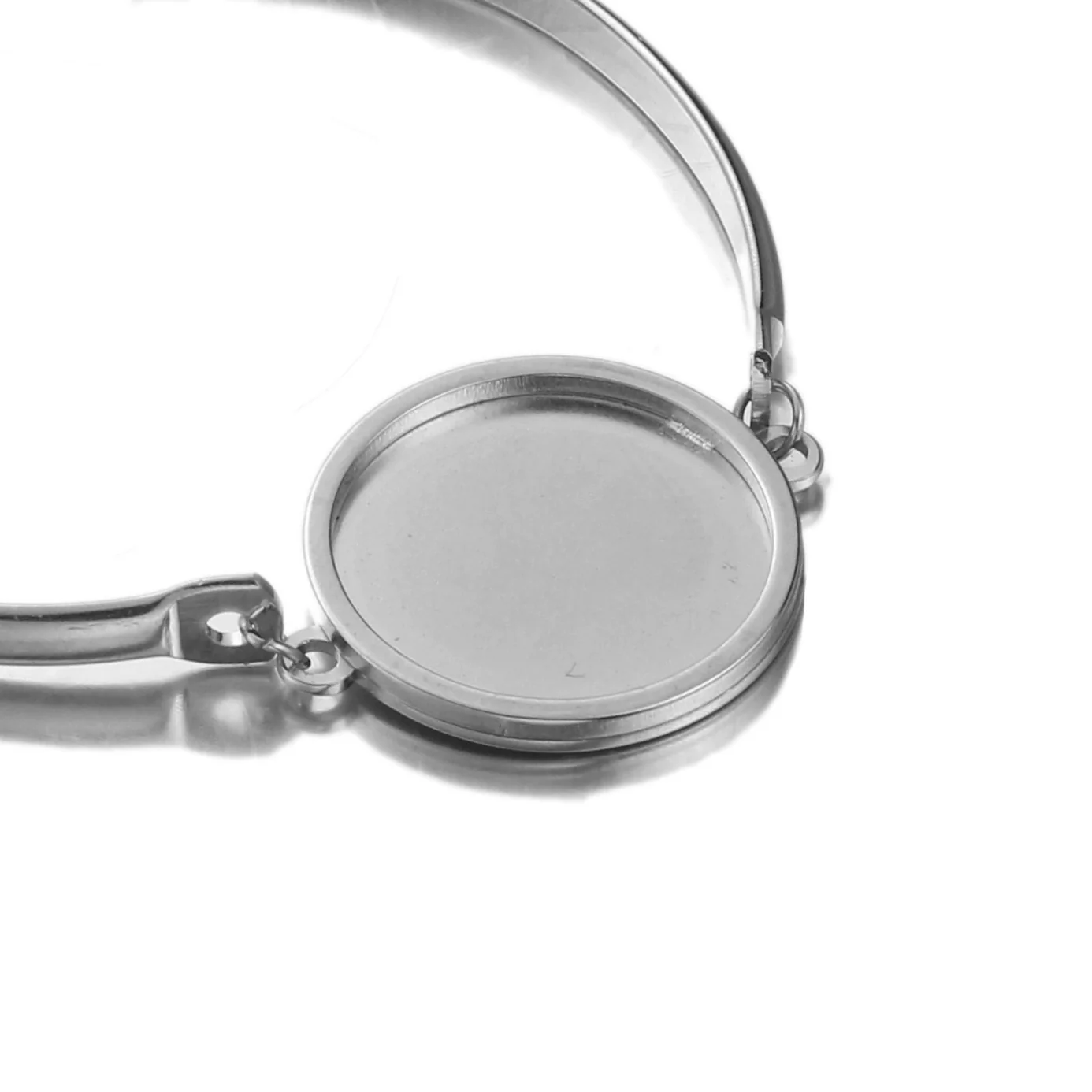 Jewelry Accessories Stainless Steel Round Diy Bracelet With Polishing Process - Image 5
