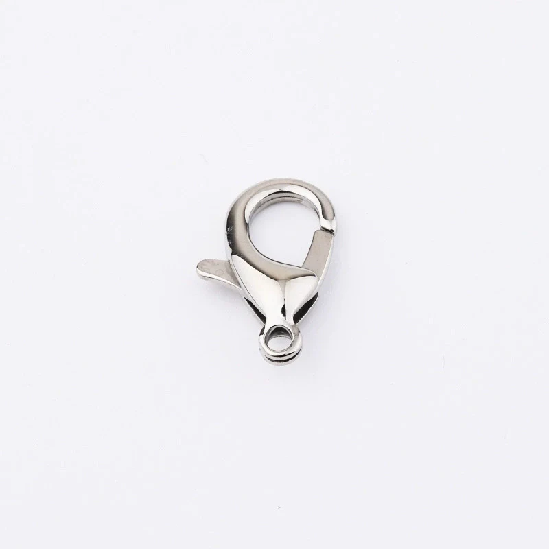 Jewelry Accessories Titanium Steel Shrimp Bow Buckle Lobster Buckle Electroplated Street Geometric Doll Pendant - Image 4