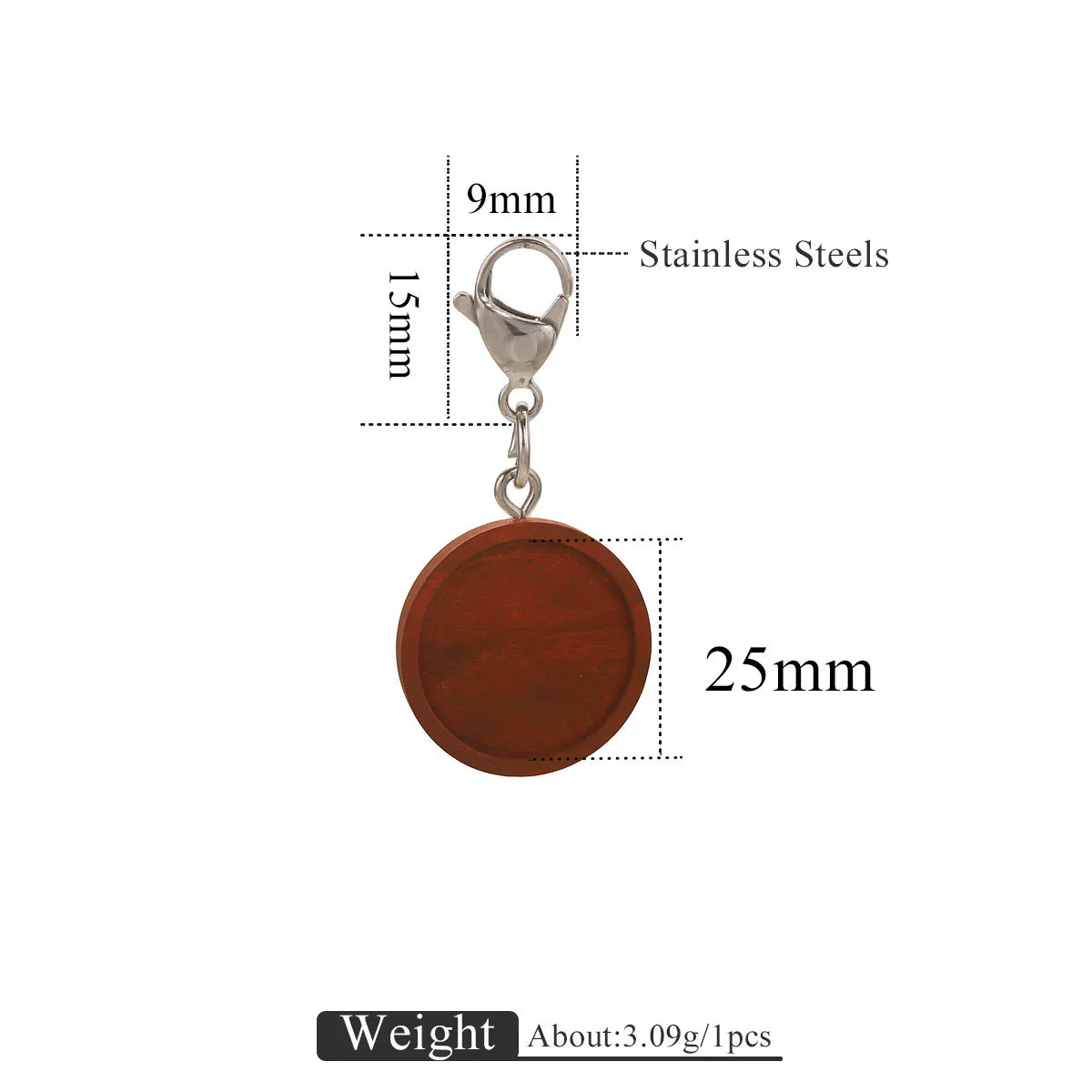 Jewelry Accessories Wood Key Ring With Round Shape And Electroplating Processing - Image 18