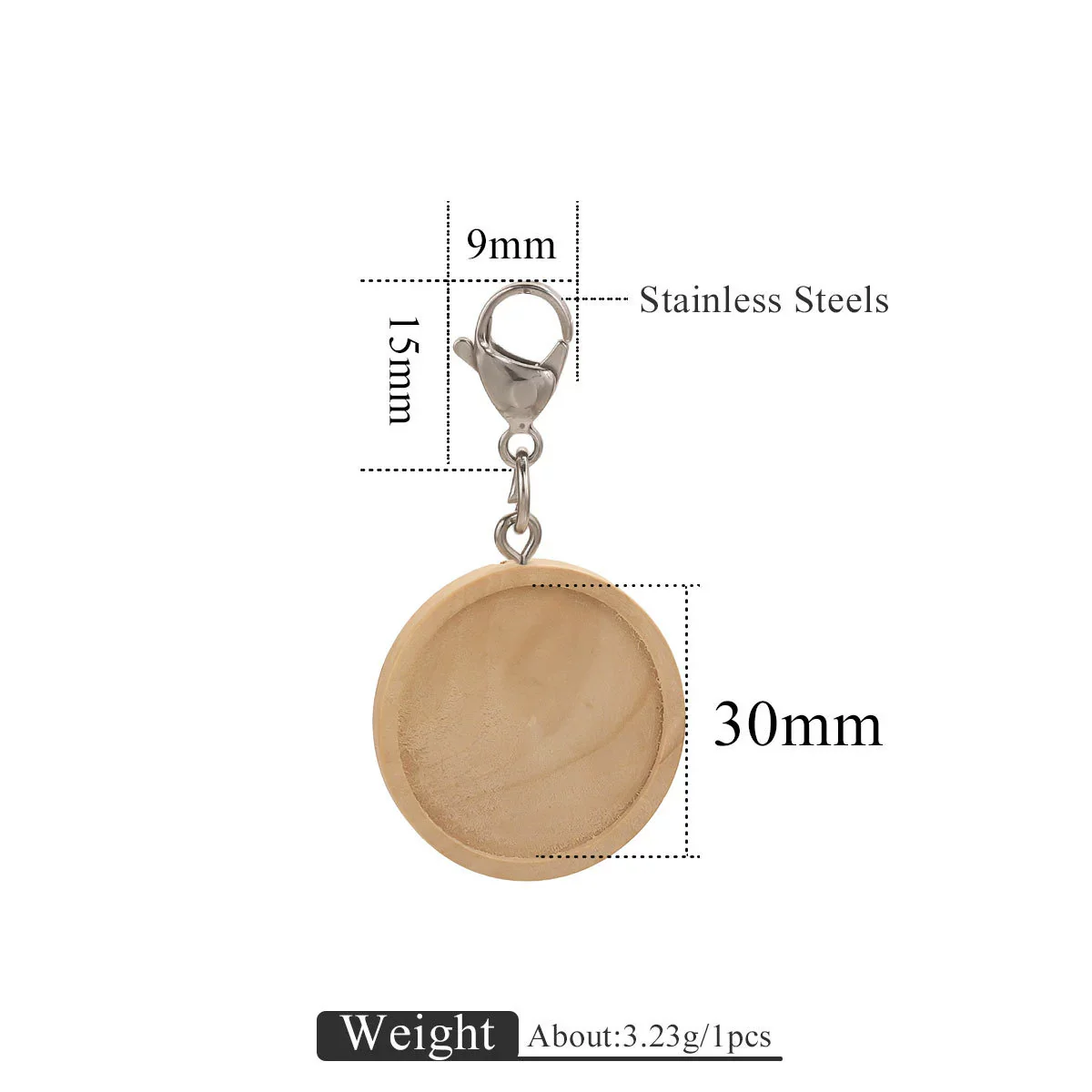 Jewelry Accessories Wood Key Ring With Round Shape And Electroplating Processing - Image 25