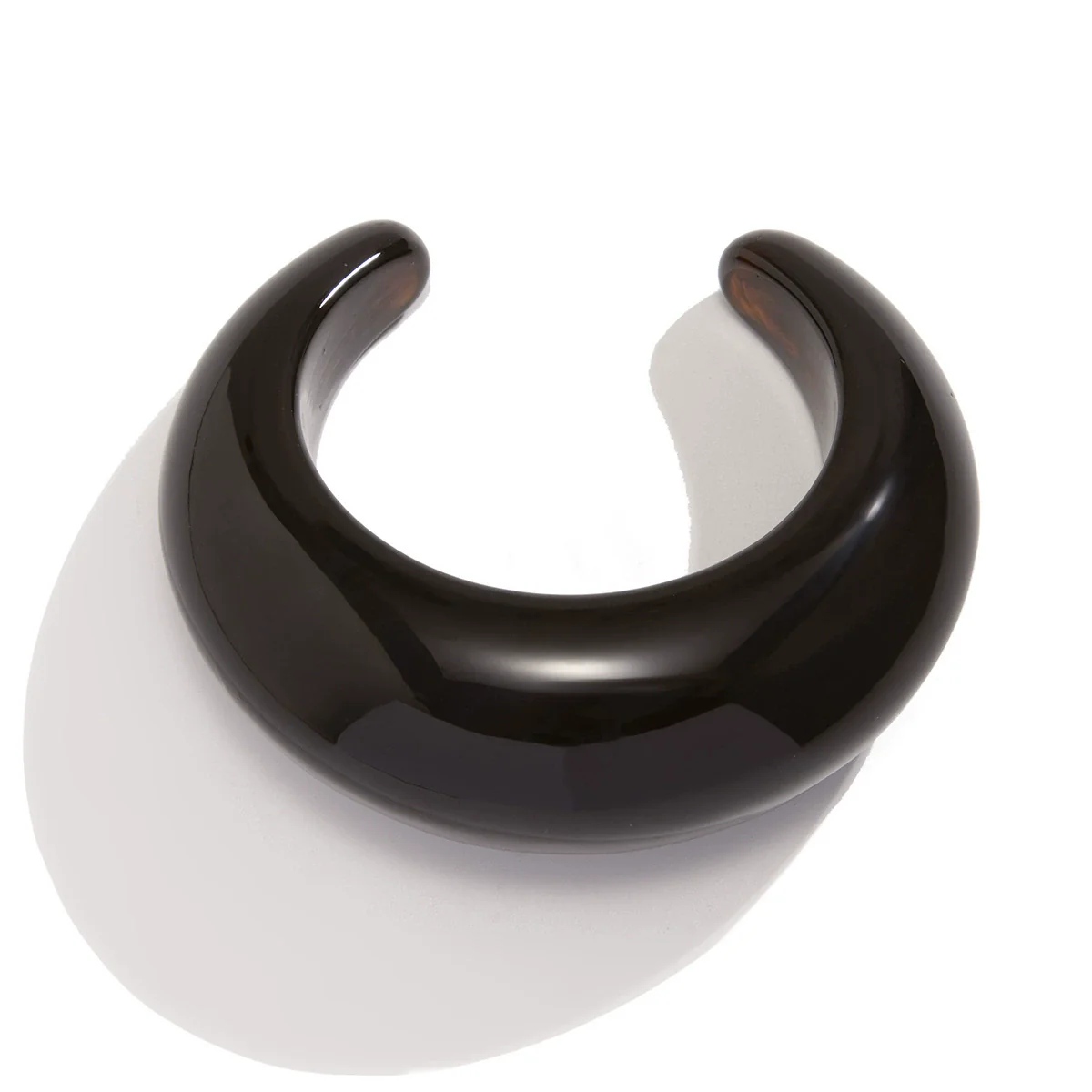 Jewelry Acrylic Acetate Resin Curved Irregular Texture Electroplated Bracelet - Image 4