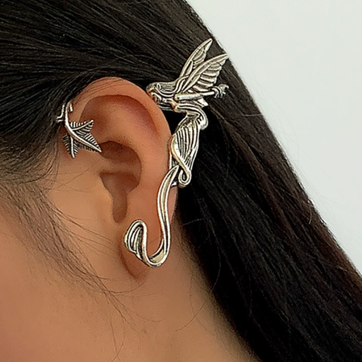 Jewelry Alloy Animal Shaped Retro Electroplated Earrings - Image 3