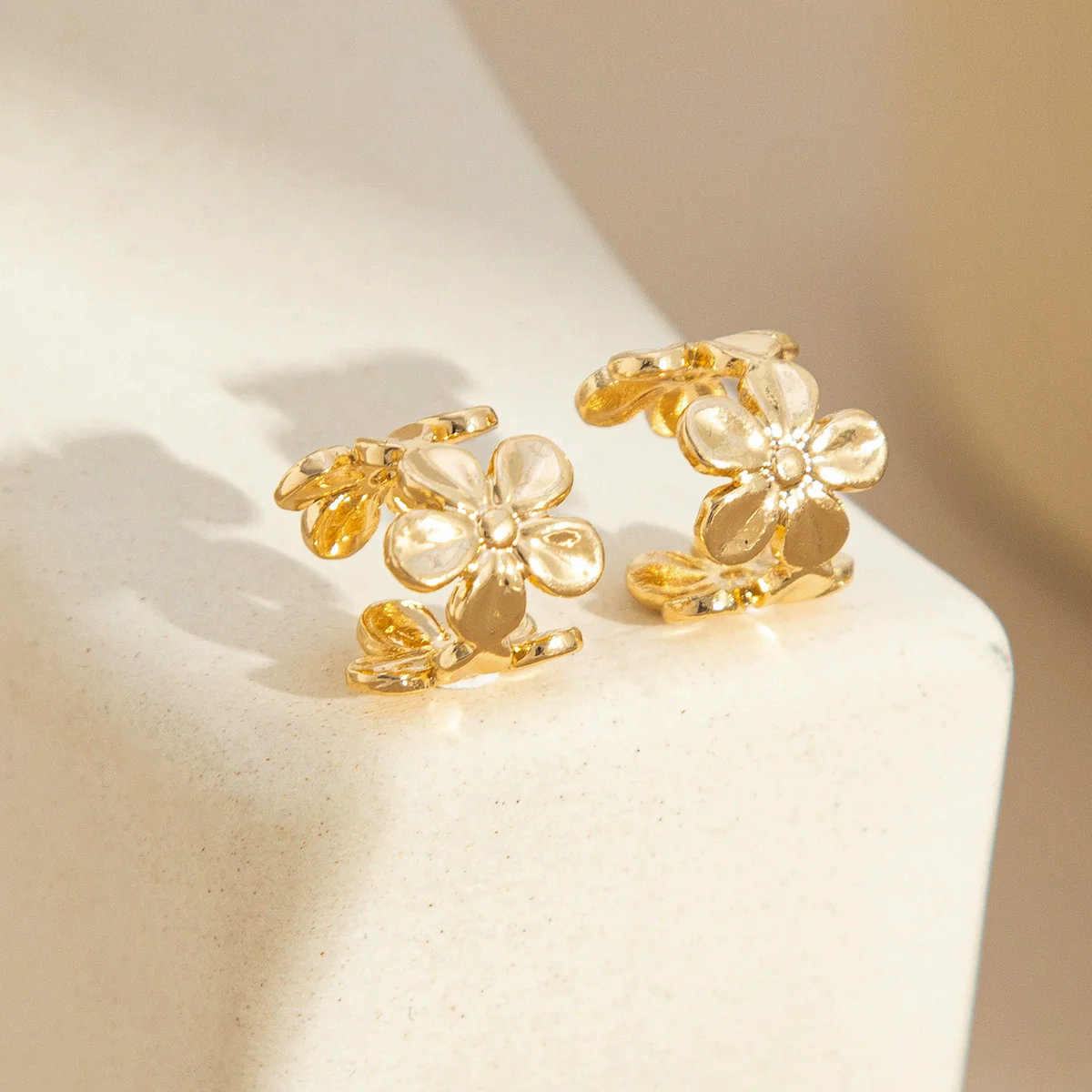 Jewelry Alloy Animal Zodiac Style Starfish Scallop Pendant Earrings Ear Clip Electroplating - Image 3