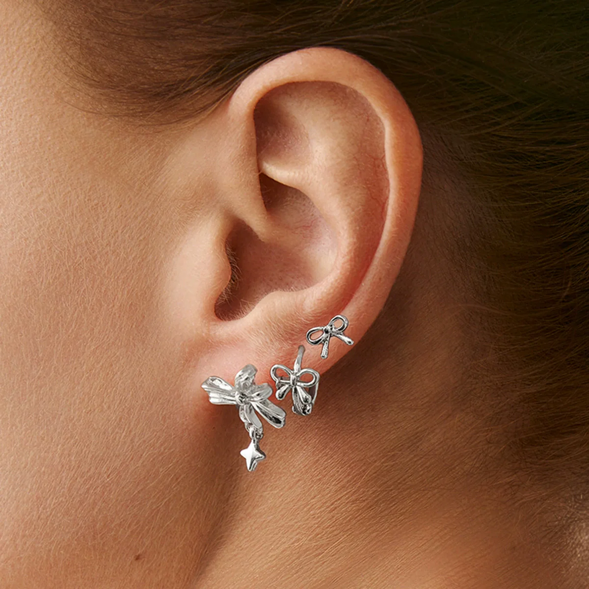 Jewelry Alloy Ocean Style Starfish Shell Animal Zodiac Electroplated Pendant Earrings And Ear Clips - Image 2