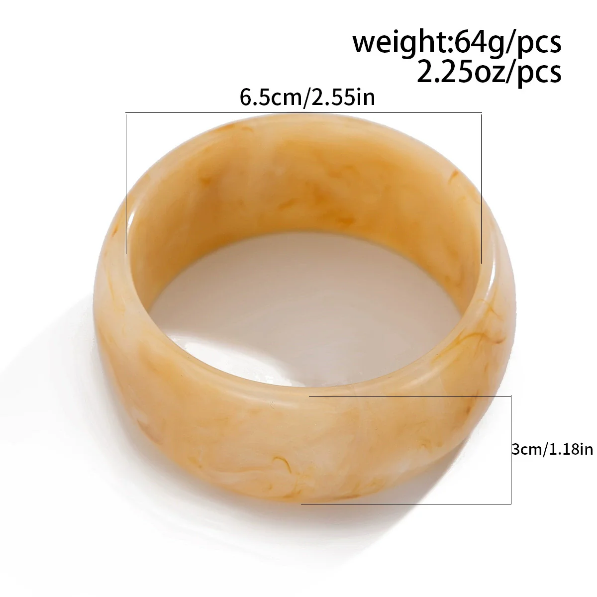 Jewelry Bracelet Acrylic Retro Round Polishing - Image 10