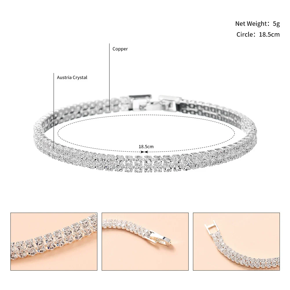 Jewelry Bracelet Rhinestone Cross Trendy Fine Allmatch Elastic - Image 16