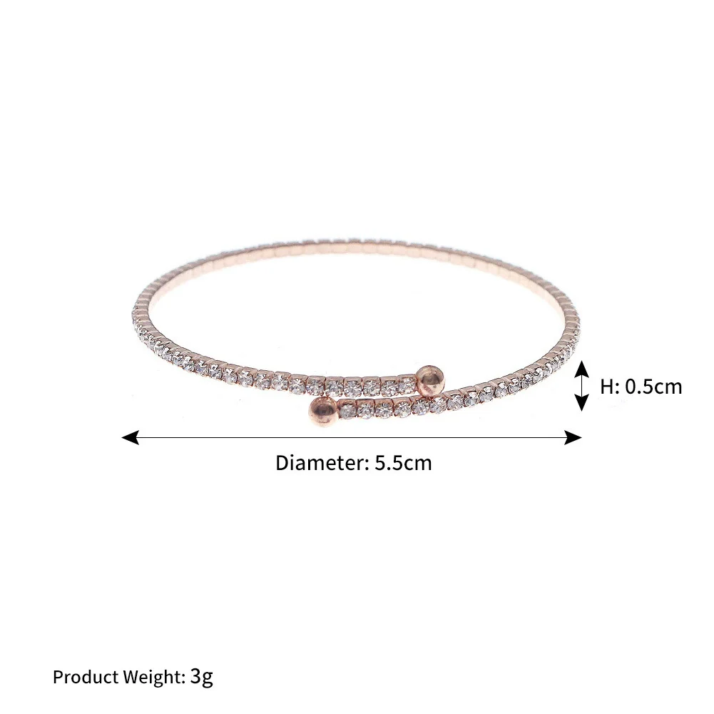Jewelry Bracelet Rhinestone Cross Trendy Fine Allmatch Elastic - Image 7